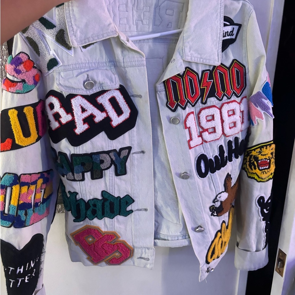 AKIRA Multicolor Patchwork Jean Jacket
